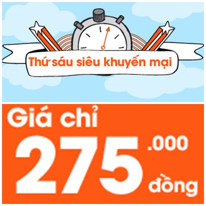 Vé giá rẻ chỉ 275.000 đồng Jetstar